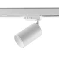 Prožektorius 1x7.5W GU10 į 3F bėgelį D-60mm H-134mm baltos spalvos CAN - DEKO LIGHT
