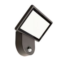 Šviestuvas v/t LED 21W IP65 3000K 735lm 200x126mm H-184mm su judesio jutikliu ir šviesos davikliu tamsiai pilkos spalvos BRA ALKES MOTION - DEKO LIGHT