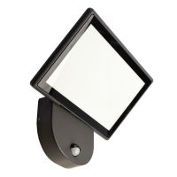 Šviestuvas v/t LED 36W IP65 3000K 1720lm 297x165mm H-240mm su judesio jutikliu ir šviesos davikliu tamsiai pilkos spalvos BRA ALKES MOTION - DEKO LIGHT