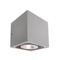 Šviestuvas v/t LED 7W IP54 3000K 600lm 108x108mm H-115mm sidabrinės spalvos BRA CUBODO II SINGLE - DEKO LIGHT