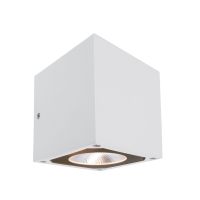 Šviestuvas v/t LED 14W IP54 3000K 1260lm 108x108mm H-115mm baltos spalvos šviečia aukštyn/žemyn BRA CUBODO II DOUBLE - DEKO LIGHT