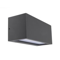 Šviestuvas v/t 1x18W E27 IP54 250x110mm H-103mm antracito spalvos šviečia aukštyn/žemyn BRA RILONGO - DEKO LIGHT