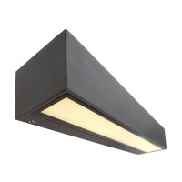 Šviestuvas v/t LED 14W IP65 3000K 1155lm 600x600mmmm H-250mm tamsiai pilkos spalvos šviečia aukštyn/žemyn BRA LINEAR II DOUBLE - DEKO LIGHT