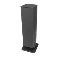 Stulpelis su lizdais 2x16A IP44 3650W 100x100mm H-420mm tamsiai pilkos spalvos PUKA MANA - DEKO LIGHT