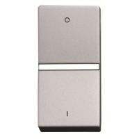 Perjungiklis p/t viengubas sidabrinės spalvos 1 modulio 16A 250V N2102 PL Zenit - ABB