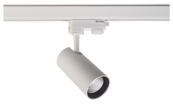 Prožektorius LED 7W 4000K 635lm į 3F bėgelį D-60mm H-125mm baltos spalvos HORUS - DEKO LIGHT