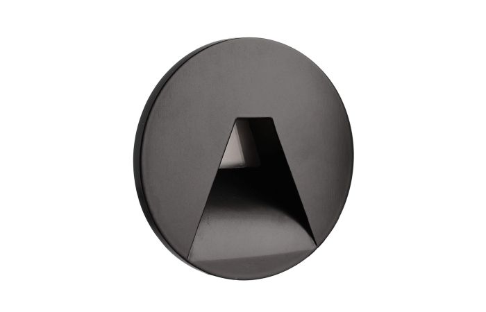 Dangtelis šviestuvui D-78mm į sieną juodos spalvos su trapecijos formos skyle ALWAID 2 - DEKO LIGHT