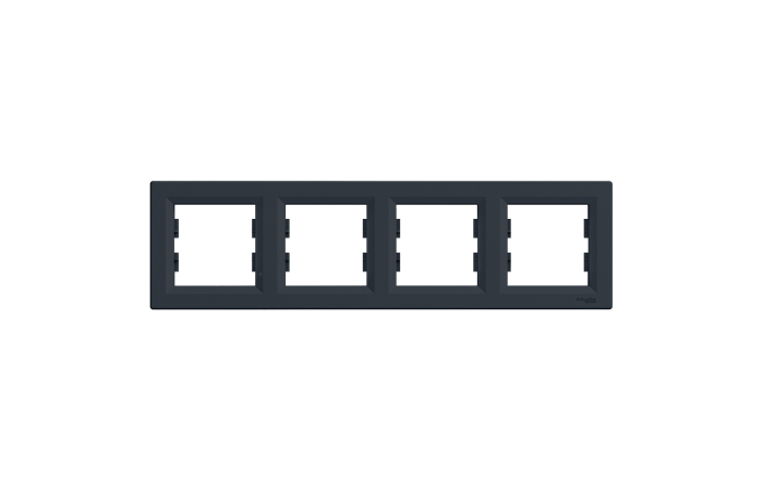 Rėmelis keturgubas antracito spalvos Asfora - SCHNEIDER ELECTRIC