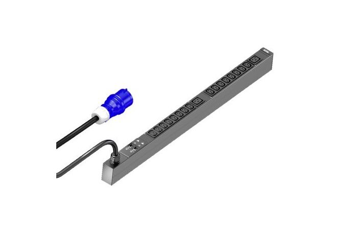 Blokas maitinimo PDU basic 16xC13 2xC19 su kabeliu 3m kištukas CEE 3P 32A DK 7979.112 - RITTAL