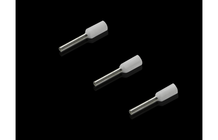 Antgalis gilzinis izoliuotas 0.5mm2 Cu baltas L-8mm presavimo mašinoms AS 4050.730 [pak. po 500 vnt.] - RITTAL