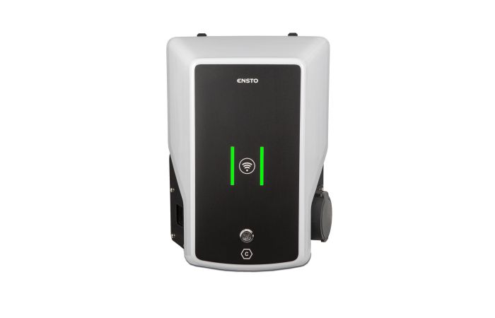 Stotelė įkrovimo montuojama 22kW 32A T2 IP54 IK10 RCMB 6mA 4G/WiFi/LAN MID RFID DLM EVB WallBox - ENSTO