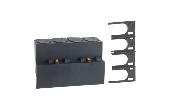 SET 2 TERMINAL SHIELDS 2P 63A, 19074, FINAL DISTRIBUTION DEVICES AND SYSTEMS, MULTI9 REMAINING, AUX. - SCHNEIDER ELECTRIC (pavadinimas tikslinamas)