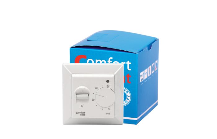 Reguliatorius temperatūros p/t grindų +5...+50C 14A/3200W 230V Comfort 501 - COMFORTHEAT