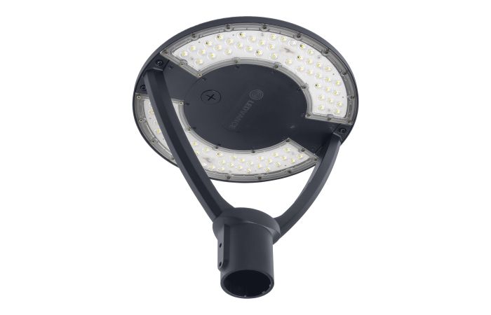 Šviestuvas parko LED 34/42/49/59W IP66 3000K/4000K 4730/5840/6800/8200lm D395x417mm IK10 asimetrinis pilkos spalvos URBAN LANTERN ASYM - LEDVANCE