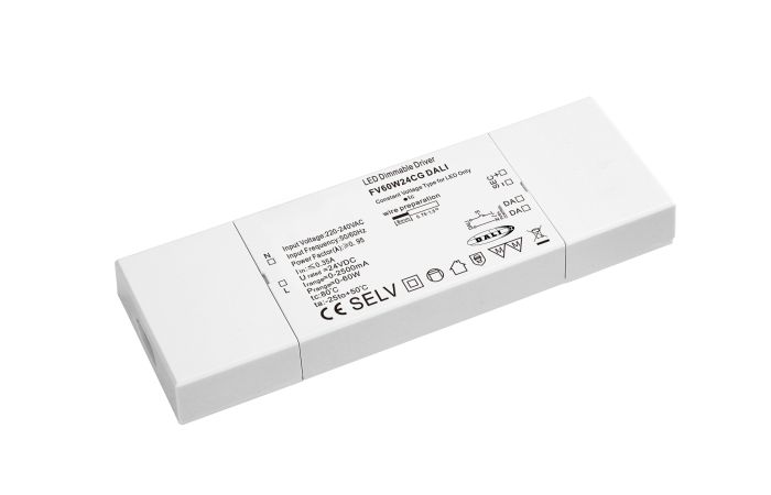 Transformatorius LED 60W 24V IP20 170x57x18 dimeriuojamas Power supply IP20 CP 60W/24V DIM - NORTHCLIFFE