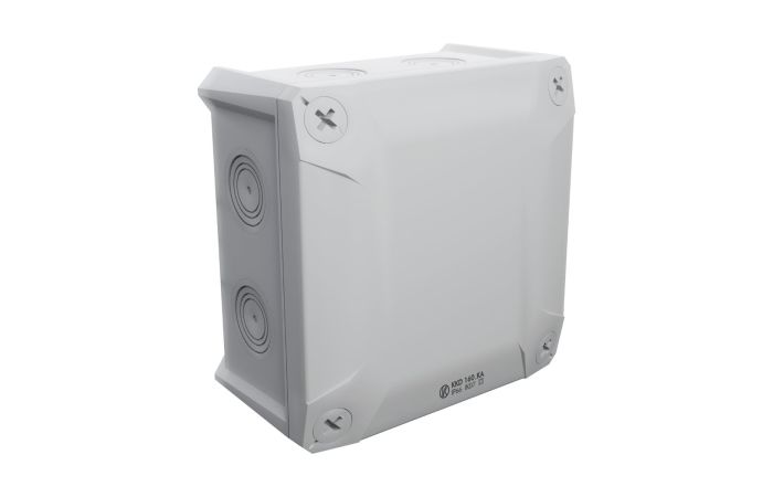 Dėžutė v/t [160x160x86] IP66 tuščia be halogenų UV atspari pilkos spalvos DIAMOND BOX - KOPOS KOLIN