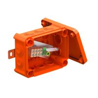 Dėžutė v/t [150x116x67] IP66 E30-E90 su gnybtais 5x6mm2 oranžinė be halogenų T100ED 06A - OBO BETTERMANN