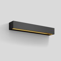 Šviestuvas v/t LED 29W IP20 3000K 1237lm 500x65mm H-80mm juodos/žalvario matinės spalvos šviečia aukštyn/žemyn - BEGA