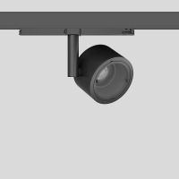 Prožektorius LED 29.5W IP20 3000K 1660lm į 3F bėgelį D-120mm H-180mm 15-60 laipsnių dimeriuojamas juodos matinės spalvos DALI EUROSTANDARD-PLUS - BEGA