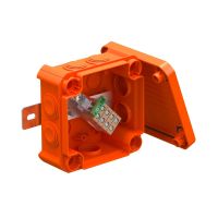 Dėžutė v/t [114x114x57] IP66 E30-E90 su gnybtais 5x6mm2 oranžinė be halogenų T60ED 06A - OBO BETTERMANN
