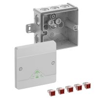 Dėžutė v/t [102x102x57] IP66 su gnybtais 4x1.5/4mm2 pilka be halogenų su tvirtinimo auselėmis Abox040AB-4 - SPELSBERG