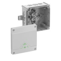 Dėžutė v/t [127x127x70] IP66 tuščia pilka be halogenų su tvirtinimo auselėmis AboxPro060AB-L - SPELSBERG