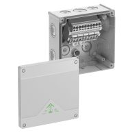 Dėžutė v/t [152x152x80] IP66 su gnybtais 5x6mm2 pilka be halogenų AboxSL-6 - SPELSBERG