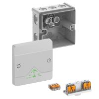 Dėžutė v/t [87x87x52] IP66 su gnybtais 3x2.5mm2 pilka be halogenų AboxSLK-2.5 - SPELSBERG