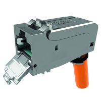 Lizdas apsauginis a/k kompiuterinis RJ45 Cat6A 90 laipsnių surenkamas AWG22-24 - PROTEC