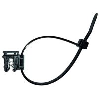 Dirželis 200x4.8x45mm juodas su laikikliu kabeliui PKBPV4 [100] - PROTEC