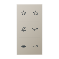 Garso telefonspynės vidaus stotelės dangtelis su simboliais LS - JUNG