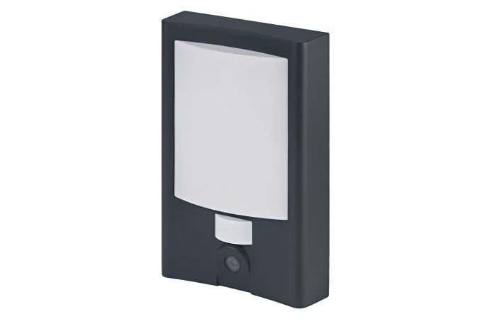 Šviestuvas v/t LED 22W IP44 3000K 1500lm dimeriuojamas BRA su jutikliu, kamera, garsiakalbiu ir sirena pilkos spalvos WiFi SMART+ Entrance Number - LEDVANCE