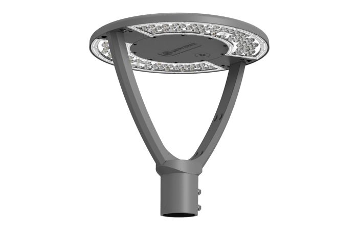 Šviestuvas parko LED 34/42/49/59W IP66 3000K/4000K 4730/5840/6800/8200lm D395x417mm IK10 asimetrinis pilkos spalvos URBAN LANTERN ASYM - LEDVANCE