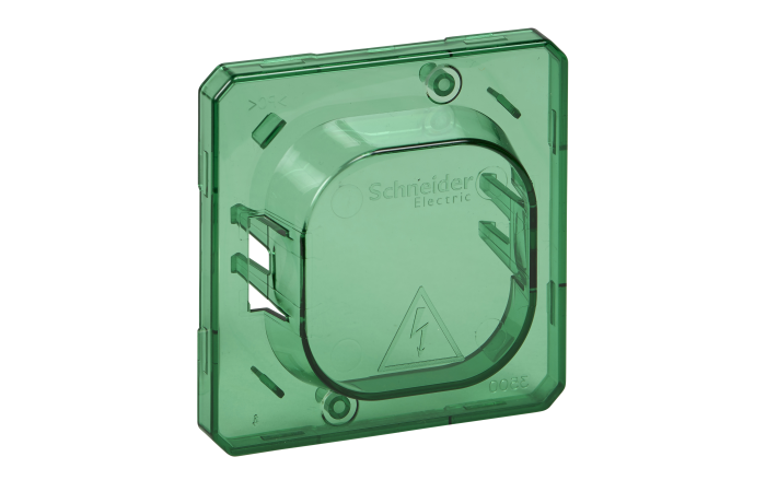 Dangtelis apsauginis jungikliams ir lizdams žalias skaidrus Merten Aquadesign - SCHNEIDER ELECTRIC