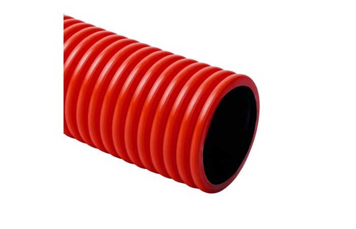 Vamzdis gofruotas D40/32 450N raudonas su virve KOPOFLEX [50m] - KOPOS KOLIN