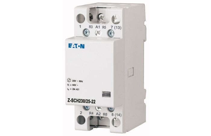 Kontaktorius 4P 25A 230V AC 2no+2nc 2 modulių Z-SCH230/25-22 - EATON