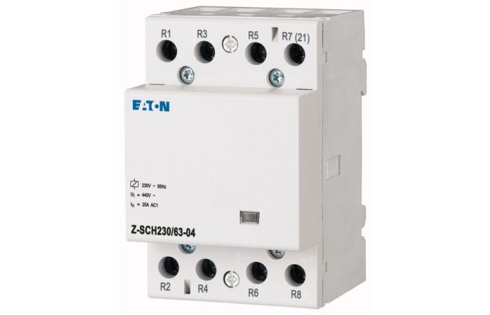 Kontaktorius 4P 63A 230V AC 4nc 3 modulių Z-SCH230/63-04 - EATON