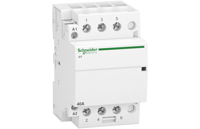 Kontaktorius 3P 40A 230V AC 3no 3 modulių iCT40A Acti9 - SCHNEIDER ELECTRIC