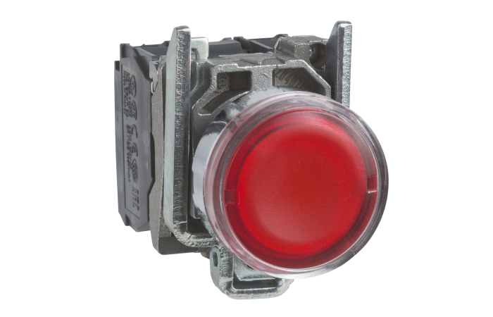 Mygtukas su LED raudonas 1no+1nc 24V AC/DC - SCHNEIDER ELECTRIC