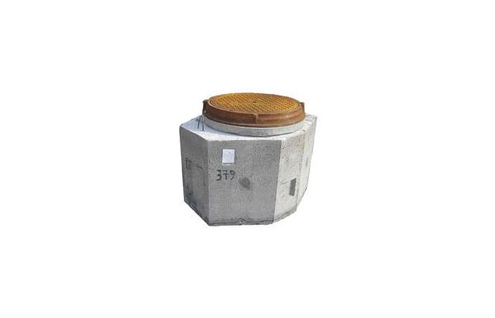 Šulinys RKŠ 3-5 betoninis pusinis su anga (su įdėtinėmis dalimis) [1050kg] - RYŠININKAS