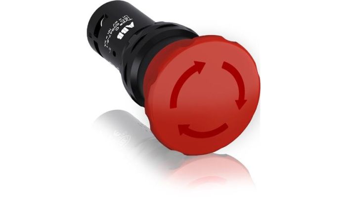 Mygtukas avarinio išjungimo raudonas CE4T-10R-01 - ABB