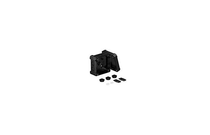 Dėžutė v/t [95x95x60] IP67 IK09 tuščia juoda atspari UV RAL9011 X01 - OBO BETTERMANN