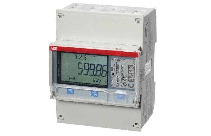 Skaitiklis elektros energijos 3F 65A tiesioginis 4 tarifai MID Modbus 4 modulių Silver B23 312-100 - ABB