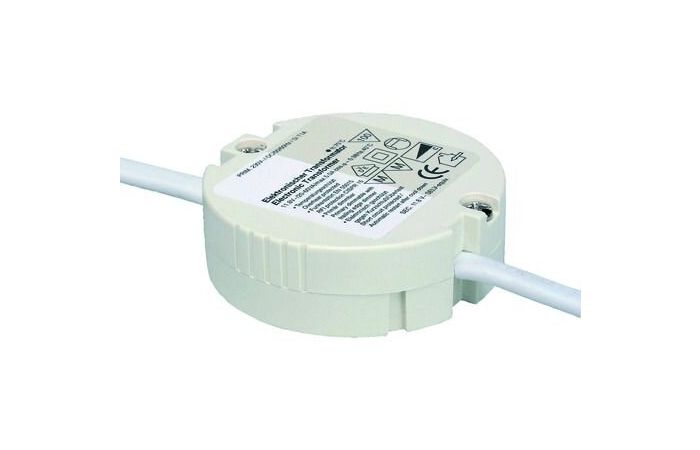 Transformatorius 20-60W dimeriuojamas apvalus D57x19mm PTEL R60 - PROTEC