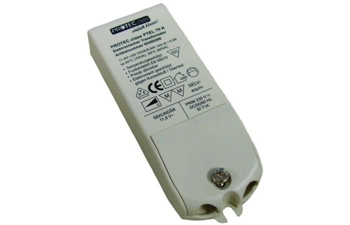 Transformatorius 80VA 230/12V 124x37x26mm PTEL80 - PROTEC