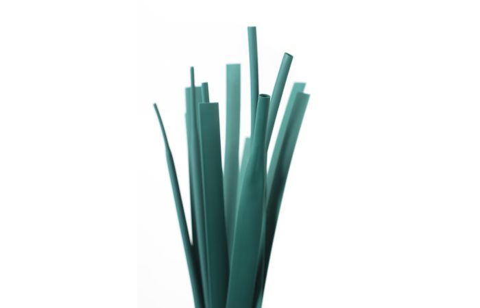 Vamzdelis termosusitraukiantis be klijų 4.8-2.5mm žalias L-1m plonasienis RTS - TRYTYT