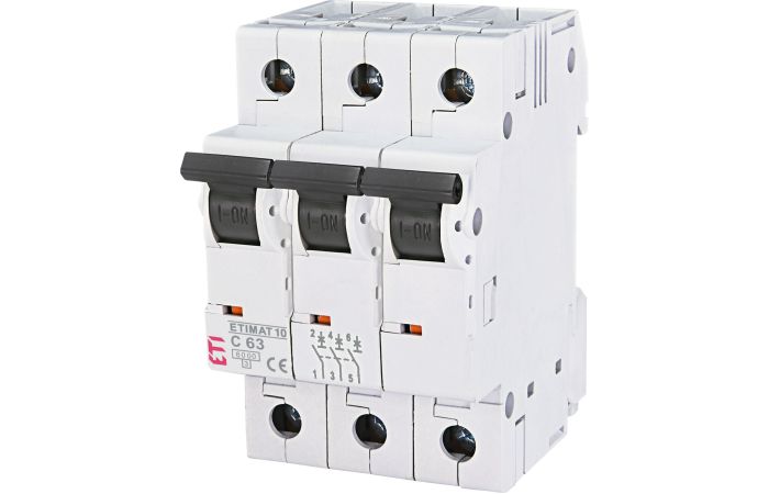 Automatas 3P 63A C 6kA ETIMAT 10 3p C63A - ETI