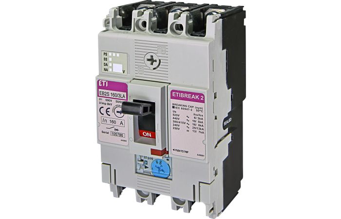Automatas 3P 160A 16kA EB2S 160/3LA - ETI
