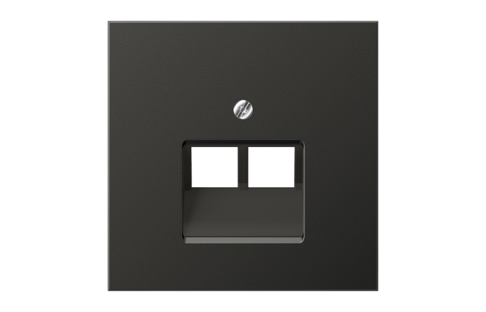 Dangtelis dvigubas UAE lizdui aliumininis antracito spalvos LS - JUNG