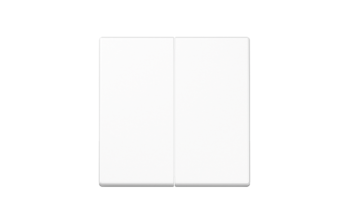 Klavišas dvigubam jungikliui baltas termoplastas A - JUNG